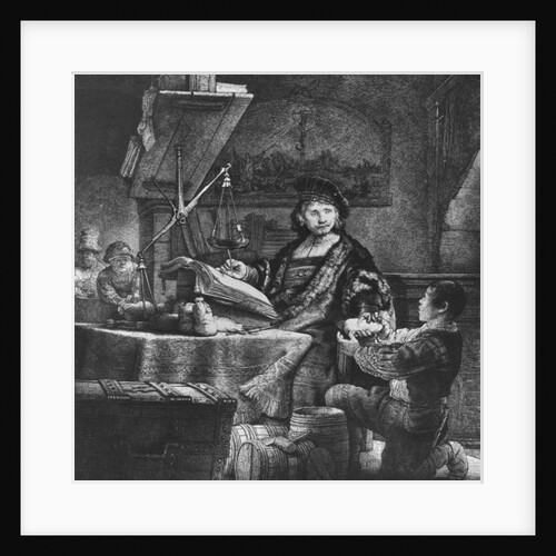 Jan Uytenbogaert 'The Goldweigher', 1639 by Rembrandt Harmensz. van Rijn
