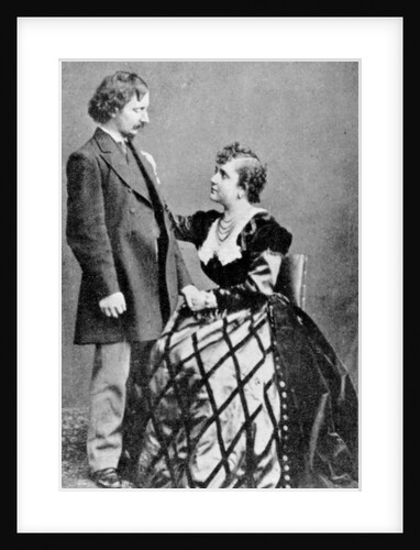 Algernon Charles Swinburne and Adah Menken by English Photographer