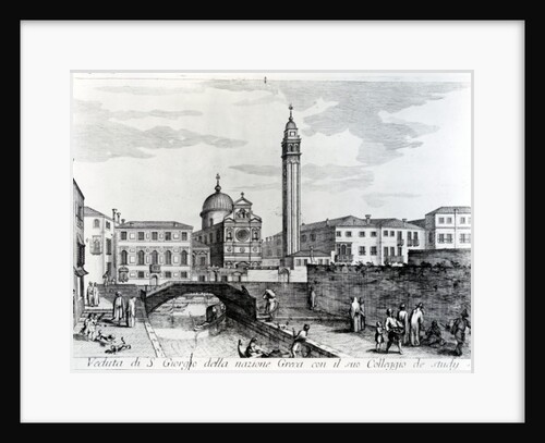 View of San Giorgio dei Greci and the Flanginian School, Venice by Italian School