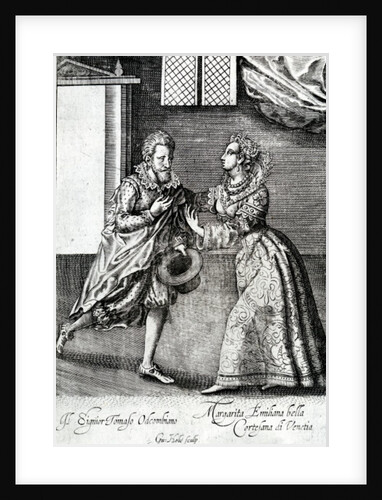 A Venetian courtesan by English School