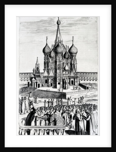 Sainte Trinite, or, Jerusalem, Church of Moscow by Pieter Van der Aa