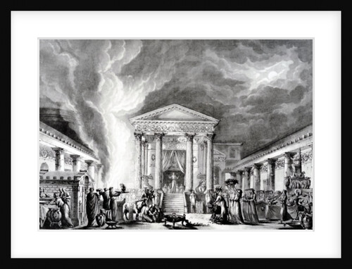 The Temple of Isis, Pompeii by Louis Jean Desprez