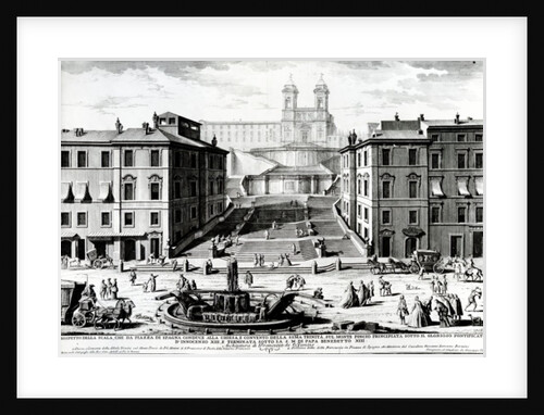 Piazza di Spagna, c.1740 by Giuseppe Vasi