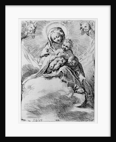 The Virgin and Child in the clouds by Federico Fiori Barocci or Baroccio