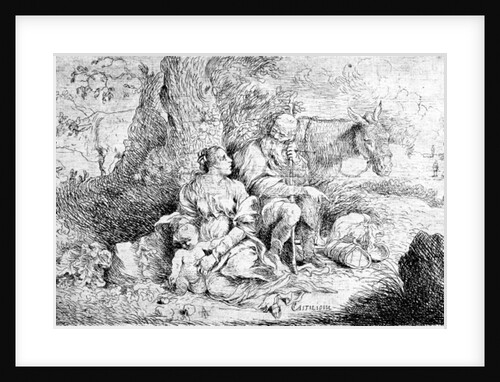 The Rest on the Flight into Egypt by Giovanni Benedetto Castiglione