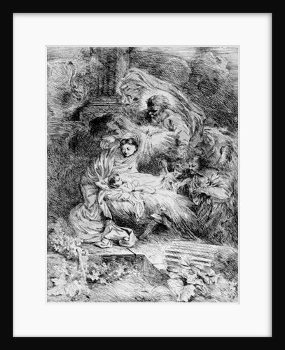 The Nativity, c.1645 by Giovanni Benedetto (1609-64) Castiglione