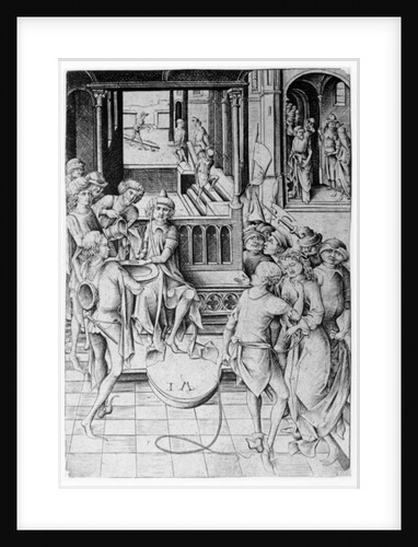 Pilate washing his hands by Israhel van the younger Meckenem