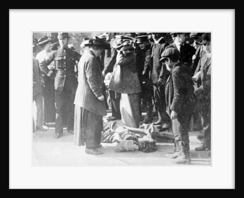 Scene at a Suffragette Demonstration by English Photographer
