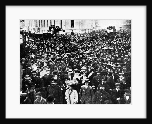 Mrs. Pankhurst Leading the Deputation, c.1908 by English Photographer