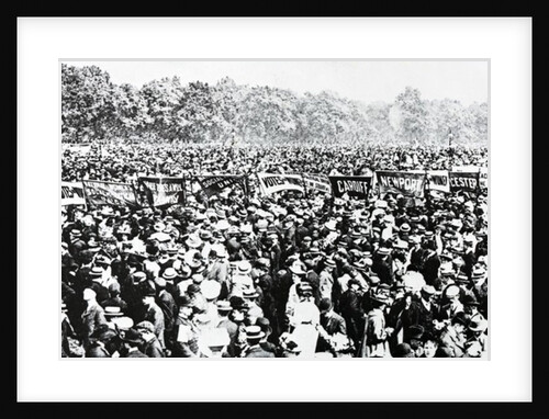 The Great Votes for Women Demonstration in Hyde Park, Sunday, June 12th 1908 by English Photographer