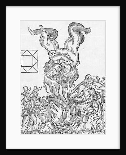 Facsmilie of the Astrological Hieroglyphic forecasting the Great Fire of London by William (after) Lilly