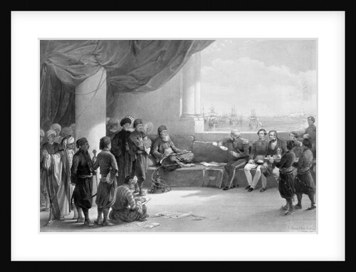 Interview with the Viceroy of Egypt at his place in Alexandria by David Roberts