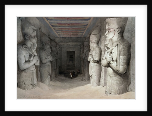 Interior of the Temple of Aboo Simbel by David Roberts