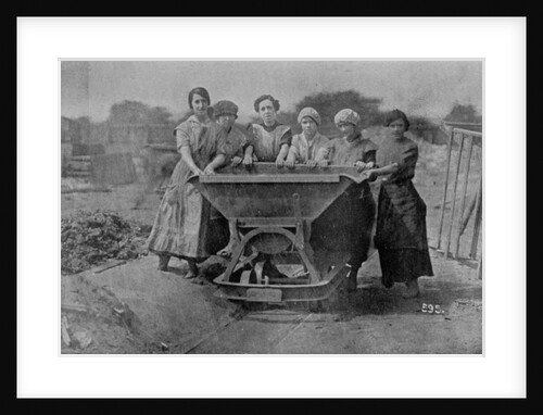 Women Transporting Refuse. War Office photography, 1916 by English Photographer