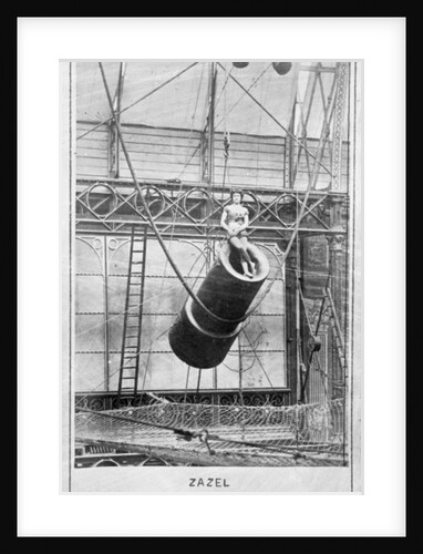 Zazel, first human cannonball, 1877 by English Photographer