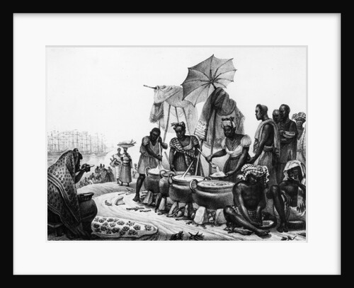 Black Women selling Angou by Jean Baptiste (after) Debret