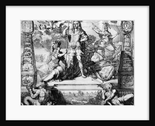 Allegorical portrait of Cornelis Tromp, 1688 by Jan van Vianen