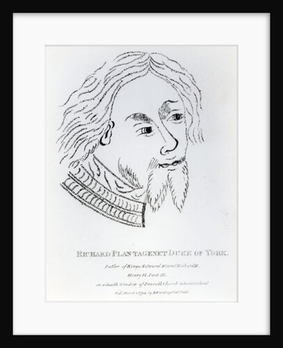 Richard of York, 3rd Duke of York, published in 1792 by English School