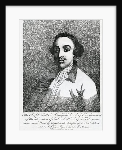 James Caulfield, 1st Earl of Charlemont, engraved by Joseph Haynes, 1782 by William (after) Hogarth