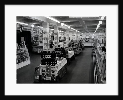 Interior of a Woolworths store, 1956 by English Photographer
