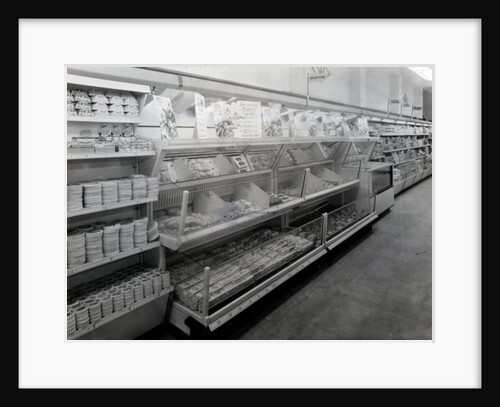 Delicatessen aisle, Woolworths store, 1956 by English Photographer