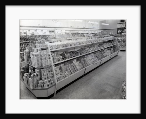 Confectionary aisle, Woolworths store, 1956 by English Photographer