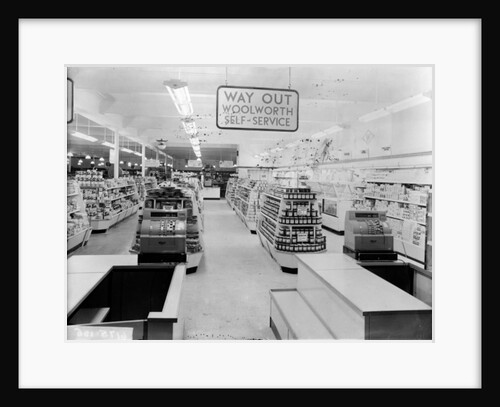 Tills, Woolworths store, 1956 by English Photographer
