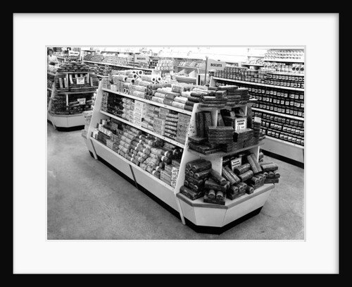 Biscuit aisle, Woolworths store, 1956 by English Photographer