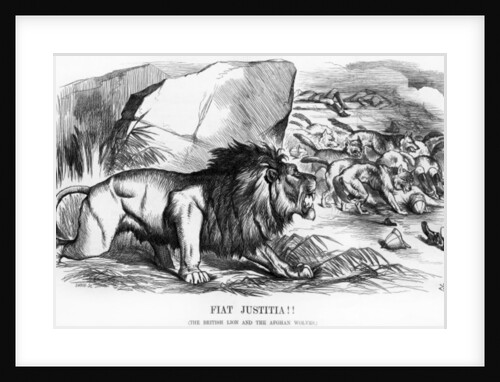 Fiat Justitia! The British Lion and the Afghan Wolves by John Tenniel