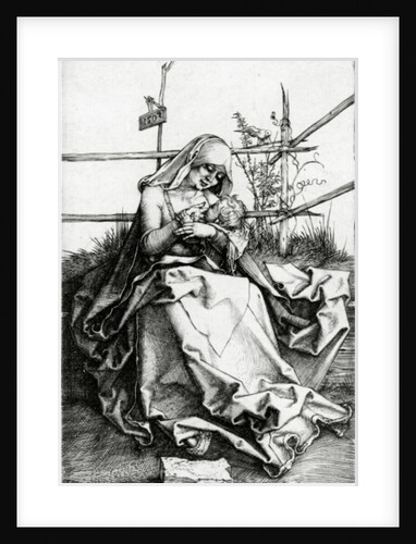 Virgin and Child seated on a grass bench, 1503 by Albrecht Dürer or Duerer
