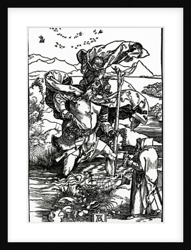 St. Christopher with the flight of birds, c.1503-4 by Albrecht Dürer or Duerer