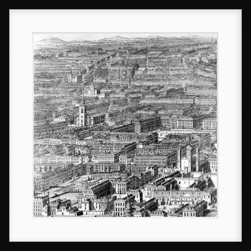 A prospect of the City of London, 1710 by Johannes Kip