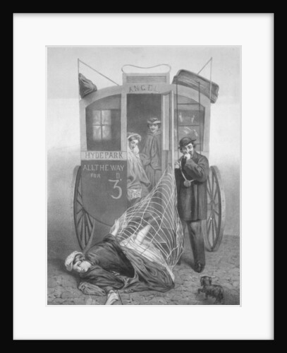 Perils of the Crinoline, 1850-70 by English School