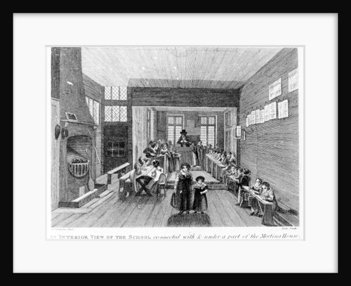 An Interior View of the School published by R. Wilkinson of 125 Fenchurch St., London, 1822 by English School
