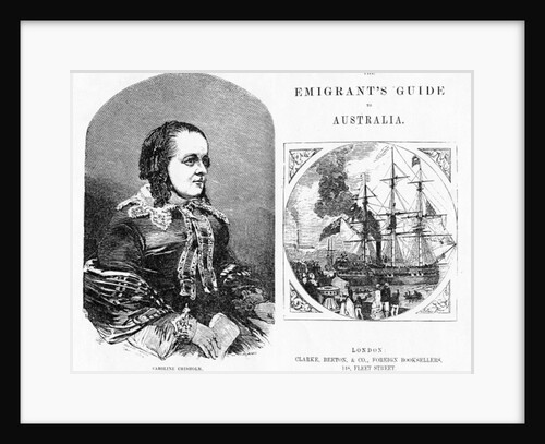 Title page and Frontispiece to 'The Emigrant's Guide to Australia', by Eneas Mackenzie published by Clarke, Beeton & Co., 1853 by English School