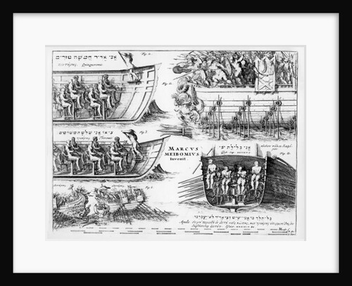 Frontispiece for 'De Fabrica Triremium Liber' by Marcus Meibom by Dutch School