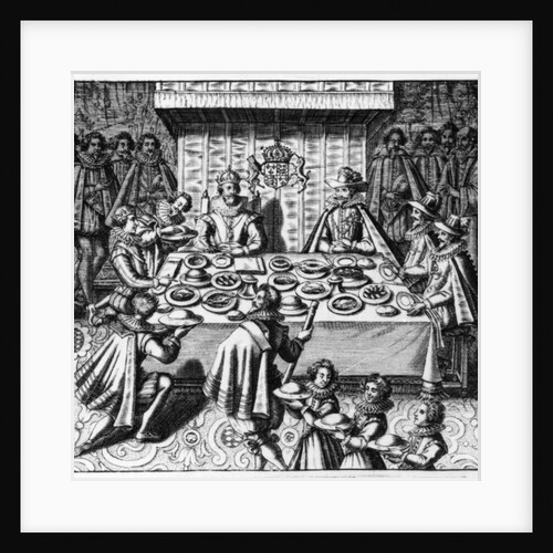 The Spanish Ambassador dines with the King James I of England, c.1620-25 by Spanish School