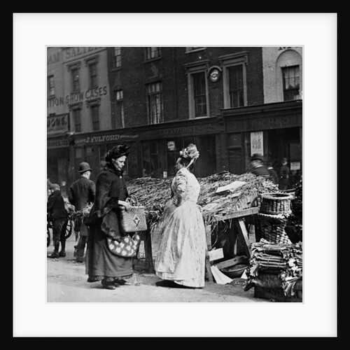 Victorian Market Scene by English Photographer