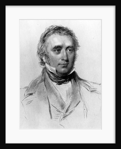 Thomas Babington Macaulay, at the age of 49. engraved by William Holl, c.1850s by George Richmond