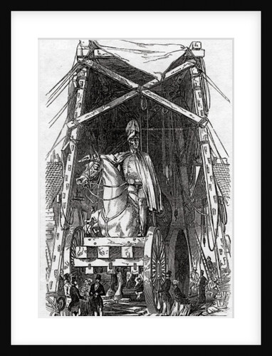 The Statue at Mr. Wyatt's Foundry, published in 'The Illustrated London News', 3rd October 1846 by Ebenezer Landells