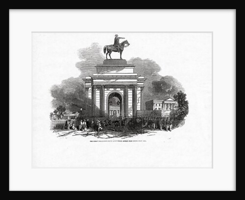 The Great Wellington Statue as it would appear from Constitution Hill by Ebenezer Landells