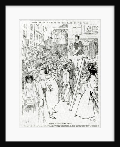 Scene I, Petticoat Lane, published in 'Punch's Almanack for 1898' by Phil May