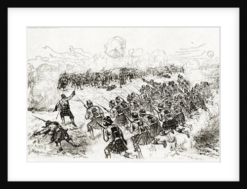 The Black Watch charging the intrenchments at the Battle of Tel el-Kebir by Melton Prior