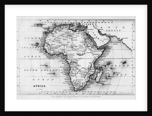 Map of Africa by English School