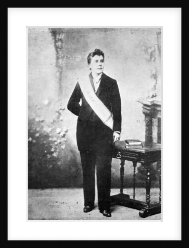 The so-called Diana Vaughan, dressed as an inspector of Palladism, c.1895 by French Photographer