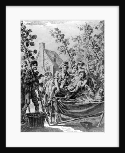 Hop Garden, an illustration to 'Poems on Several Occasions' by Christopher Smart, engraved by Charles Grignion, 1752 by Francis Hayman