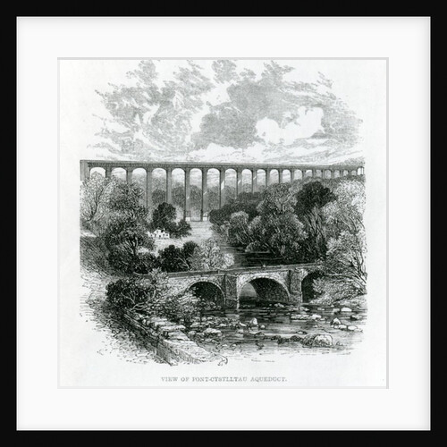 A View of the Pont-Cysylltau Aqueduct, 1861 by English School