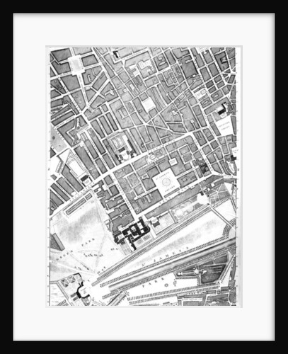 A Map of St. James's, London, 1746 by John Rocque