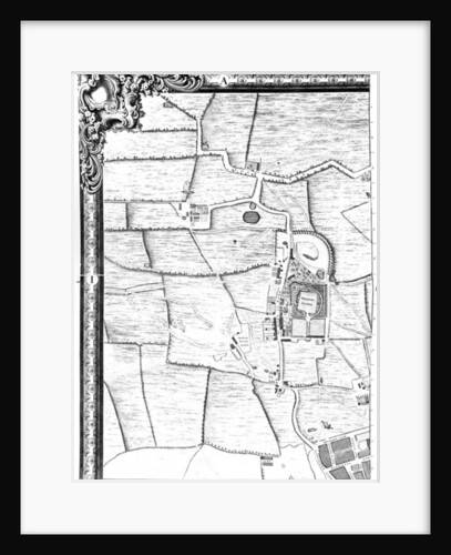 A Map of Marylebone, London, 1746 by John Rocque