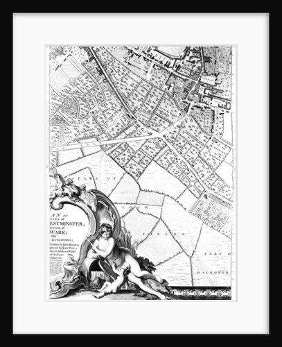 A Map of Camberwell, London, 1746 by John Rocque